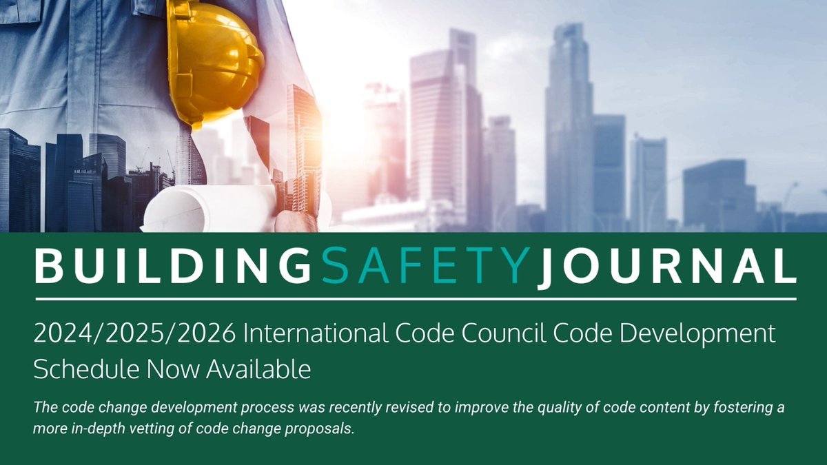IntlCodeCouncil's tweet photo. The 2024/2025/2026 Code Council code development schedule is now available. Click here to find out what that includes and more! https://t.co/CTPzTMxYRu #ICCBSJ #CodeCouncil #BuildingCodes #BuildingSafety365 https://t.co/BEYSmhJTfx