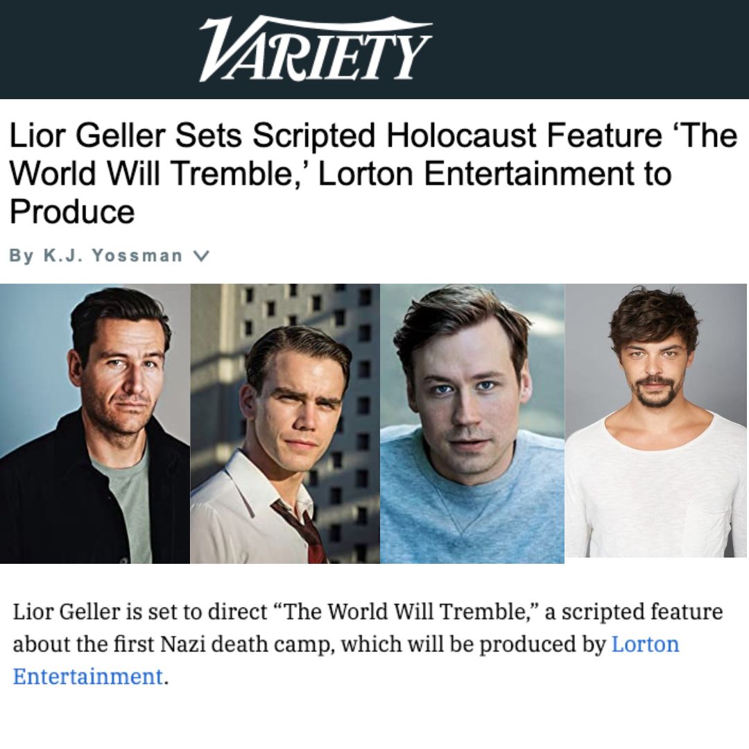 Bohemia's Charlie MacGechan is set to star in Lior Gellar's "The World Will Tremble". 

Lior Geller is set to direct “The World Will Tremble,” a scripted feature about the first Nazi death camp, which will be produced by Lorton Entertainment.

#bohemiaclientskickass
