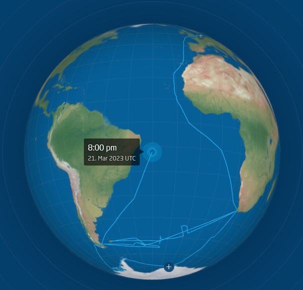 amsatdl's tweet photo. Polarstern #DP0POL/mm right niw via #QO100 @eshailsat on 10.489.690 MHz. Split operation.
https://t.co/YtbC0vNms7 https://t.co/8igLxGSkFy