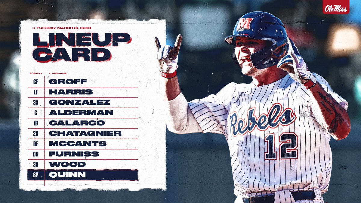 Coach Mike Bianco on Twitter "Lineup vs Arkansas Pine Bluff 
