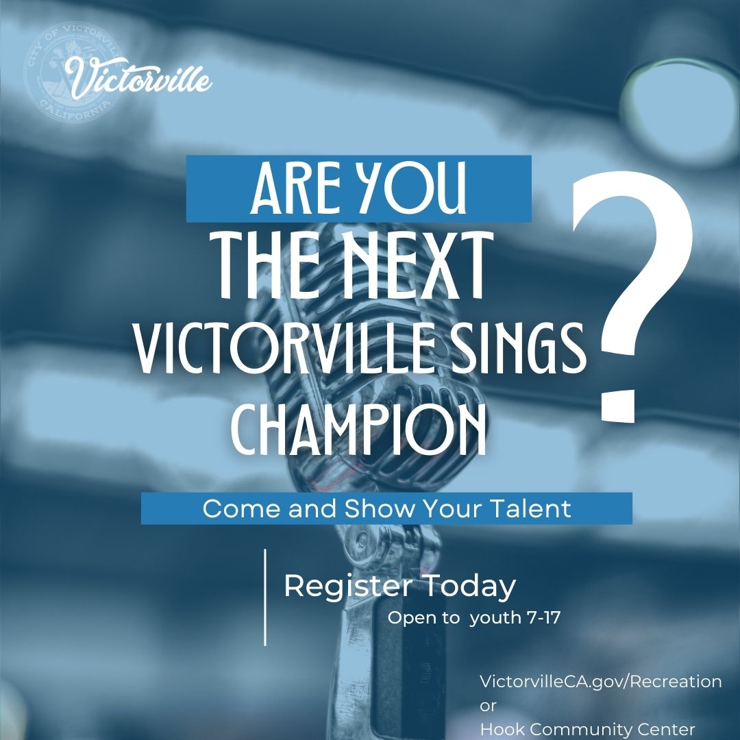 City of Victorville on Twitter "Are you the next Victorville Sings