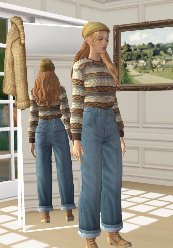 trashsimulation's tweet image. Look how cute she was too #Sims4