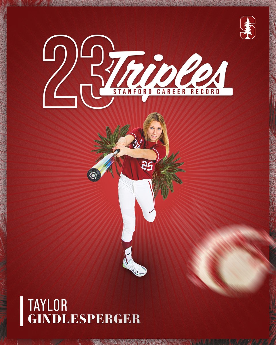 StanfordSball's tweet photo. 𝐐𝐔𝐄𝐄𝐍 𝐎𝐅 𝐓𝐇𝐑𝐄𝐄𝐒 👑

@taylornicole25 broke the program record for career triples on Sunday with her 23rd!

#GoStanford https://t.co/r1hnnzEbDS