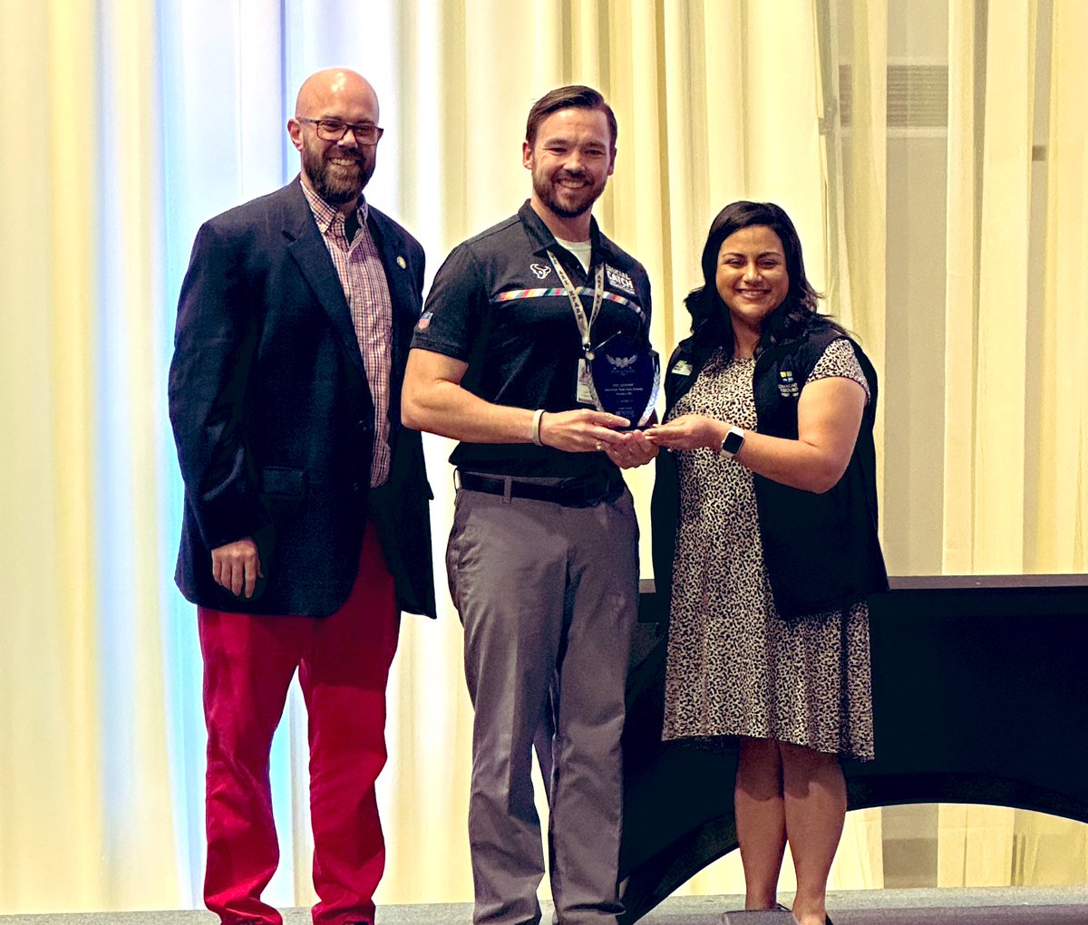 Congratulations to this guy! Eric Coovert is our Teacher of the Year!! Enjoyed celebrating him at the Partnership Lake Houston Luncheon today! #WeAreKPark