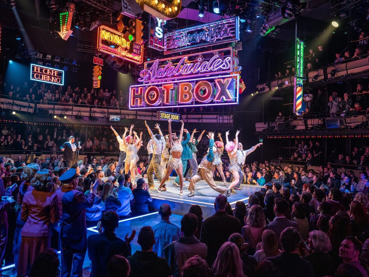 ReedsDrama's tweet photo. Wow! @ReedsSchool GCSE and A Level Drama pupils were blown away by the extraordinary production of ‘Guys and Dolls’ at the @_bridgetheatre  A perfect treat for the end of term. https://t.co/eoon6W1L8z