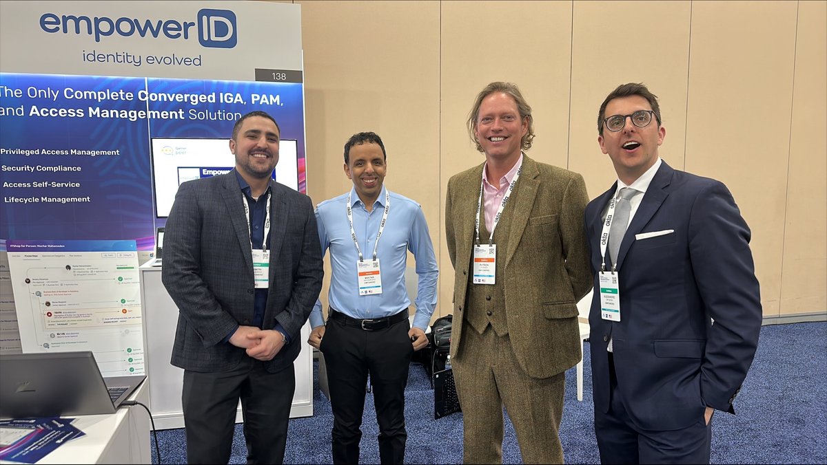 EmpowerID is all geared up at Gartner's IAM Summit in at sunny Grapevine, Texas! Visit our Booth #138 for some incredible sessions on Azure Administration or just a 1:1 on how our #ZeroTrust access solutions can help take your #IdentitySecurity to the next level! 

#GartnerIAM