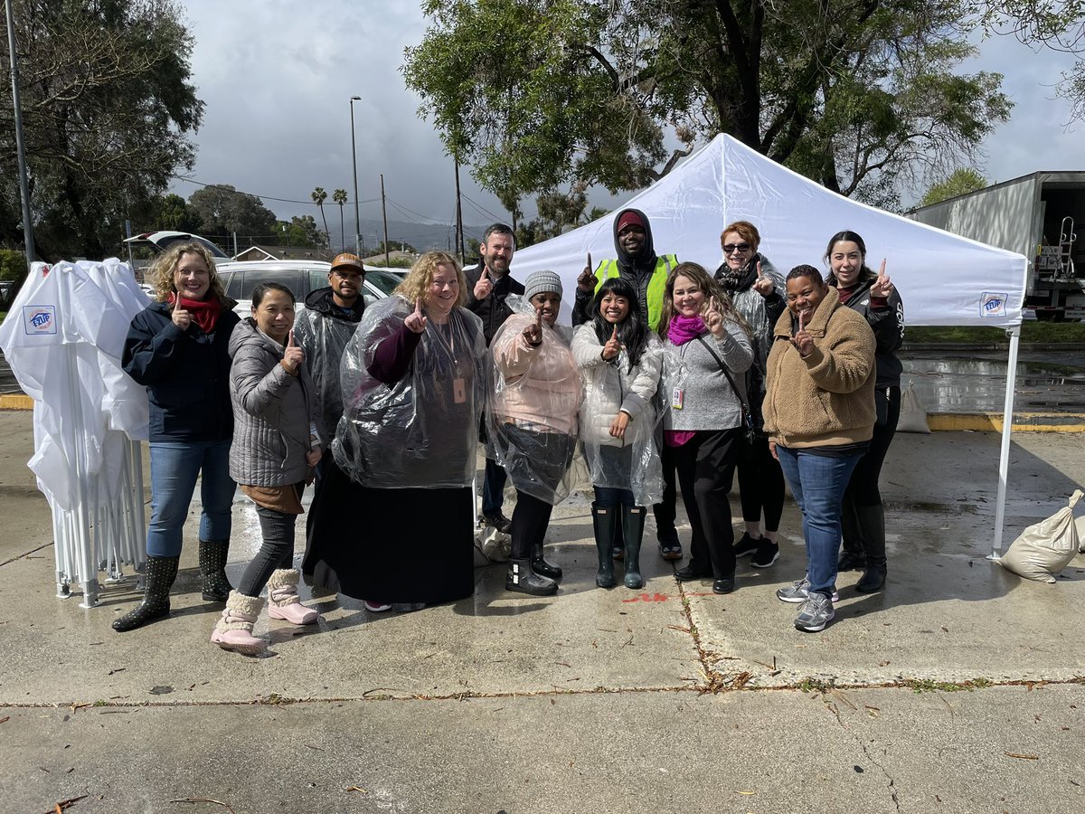 Thanks to every family that showed up at a Grab &amp; Go site today. In Region South, our teams passed out thousands of ready-to-go meals. We appreciate families allowing us a chance to serve them. We also appreciate our staff and showing their dedicated service at the sites.