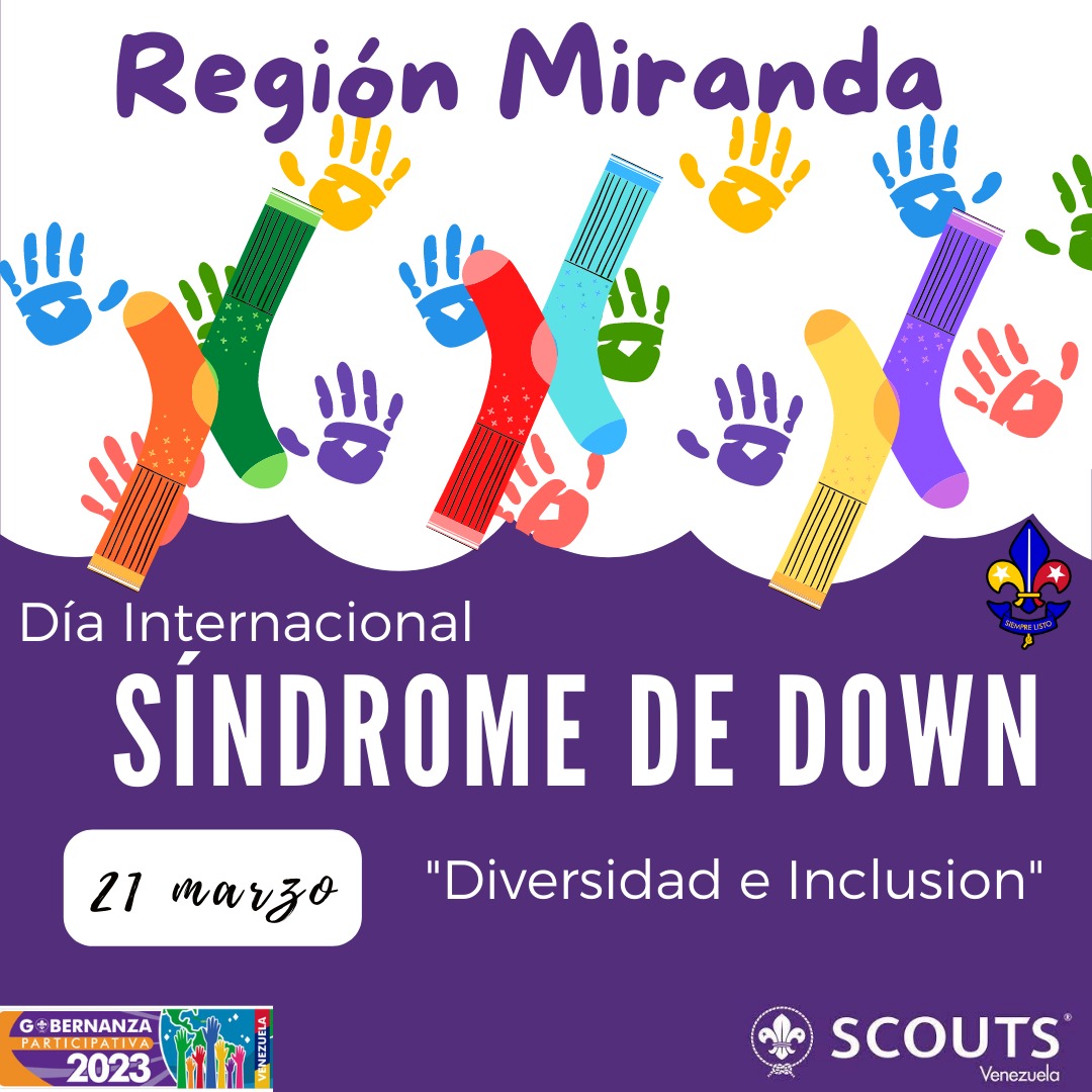 ¡Todos somos diversos y especiales!
🧦⚜️

Desde el 2011 y por Resolución de la Organización de las Naciones Unidos🌎, cada 21 de Marzo se celebra este día, buscando crear conciencia sobre el valor de las personas que padecen este síndrome🧡
<a href="/worldscouting/">World Scouting</a>
 <a href="/scoutsvenezuela/">Scouts de Venezuela</a>
