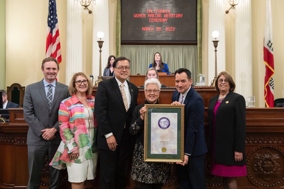 AD 49’s 2023 Woman of the Year is Dr. Gay Yuen! 

Dr. Yuen has been a respected leader in education for over 45 years. She also serves as the Board President of the Friends of the Chinese American Museum. Thank you Dr. Yuen for coming to the State Capitol! #WomensHistoryMonth
