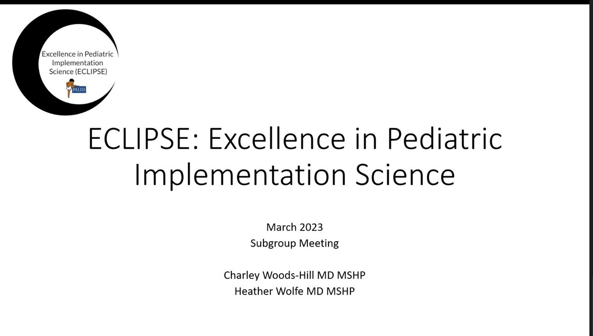 Getting ready to kick off the <a href="/ECLIPSE_PALISI/">ECLIPSE Subgroup</a> Meeting! #PedsICU #PALISI23