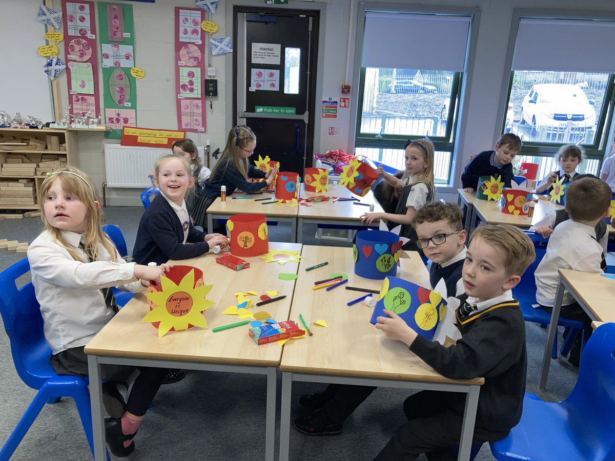 Gourockpr's tweet photo. Primary 1 made little hats and decorated with their favourite shapes and colours. They drew on their favourite things / things that made them unique. #everyoneisunique #WDSD2023 🌈🌻💛 https://t.co/rtrXxrrsrQ