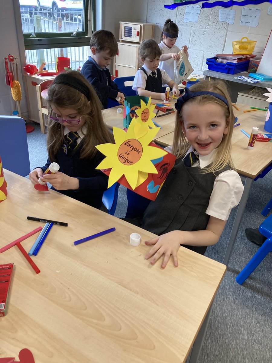Gourockpr's tweet photo. Primary 1 made little hats and decorated with their favourite shapes and colours. They drew on their favourite things / things that made them unique. #everyoneisunique #WDSD2023 🌈🌻💛 https://t.co/rtrXxrrsrQ