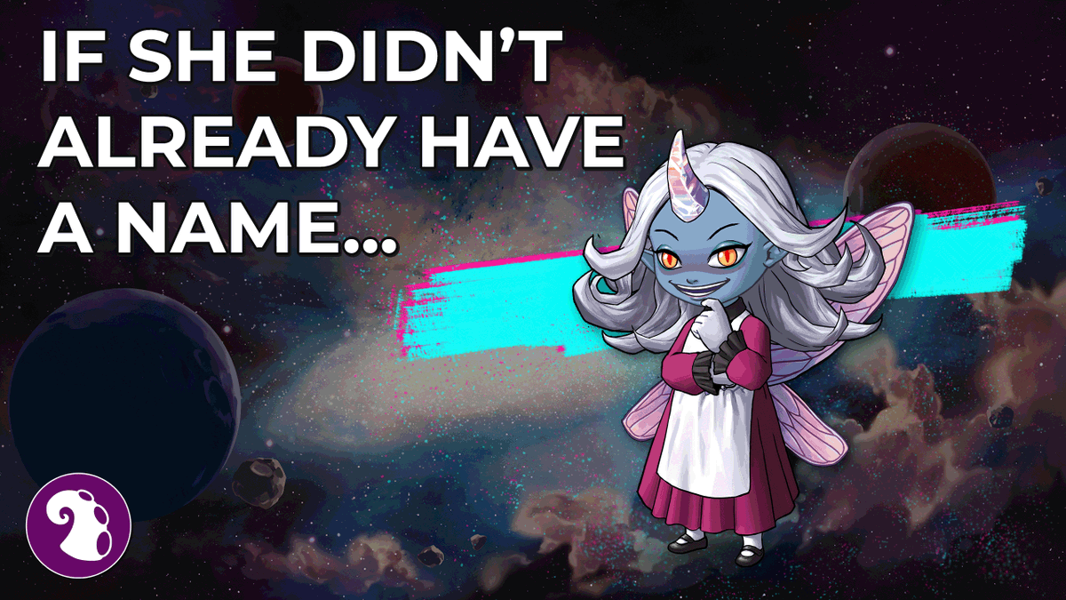 devikins_game's tweet photo. We all know her by heart, but if the Assistant didn't already have a name, what would you call her?

She's looking awful sinister here... 😈

Give the Assistant a brand new name and you could have a chance to win a 41 OA Mythic Dummykin!

#devikins #gamefi https://t.co/2NNEt7oAGH