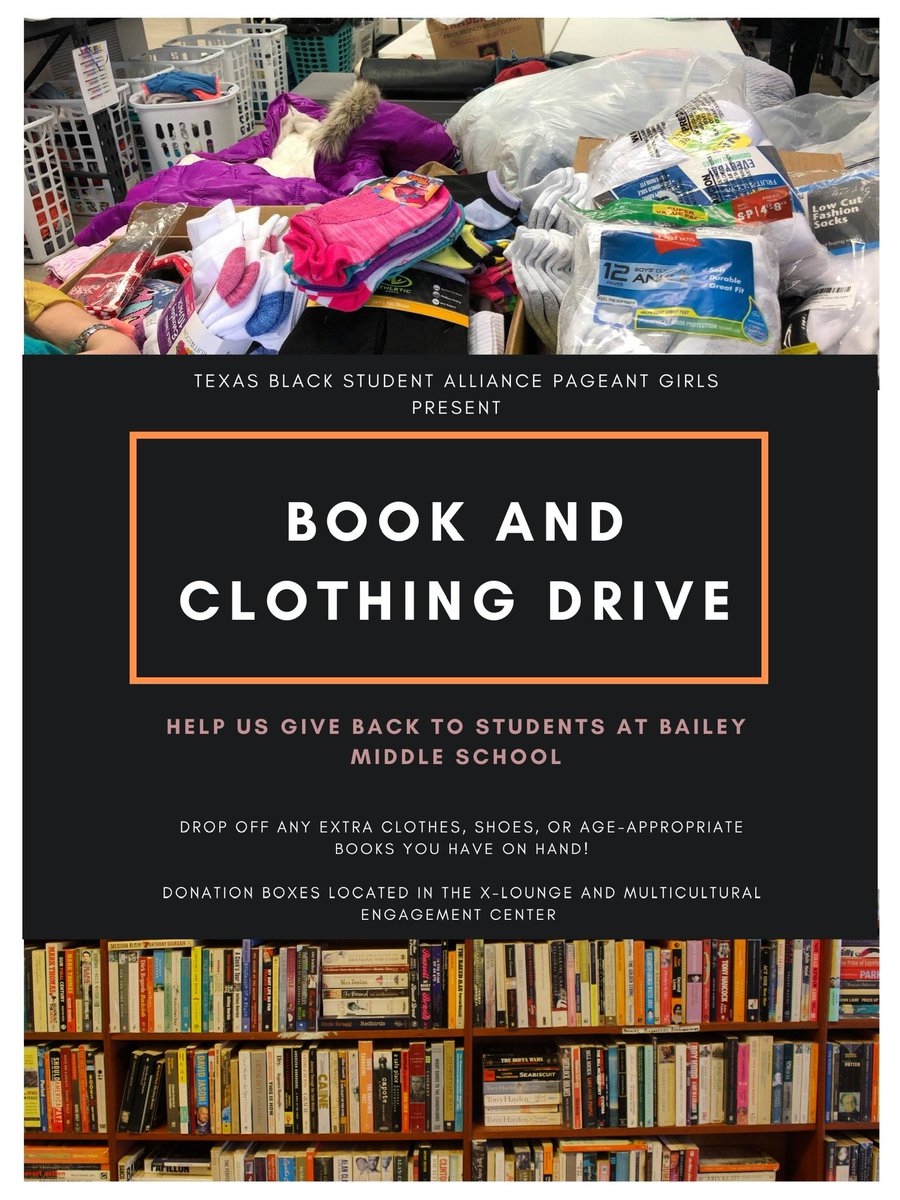 There’s only 3 days left in our clothing and book drive. Help us give back to the students of Bailey Middle School! 📚