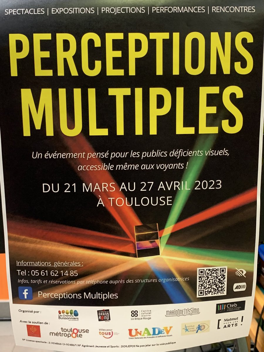 Inauguration réussie de #PerceptionsMultiples au Centre Culturel La Brique Rouge en présence du collectif porteur du projet et des partenaires <a href="/UNADEV_France/">UNADEV</a> <a href="/Toulouse/">Toulouse - Mairie et Métropole</a>