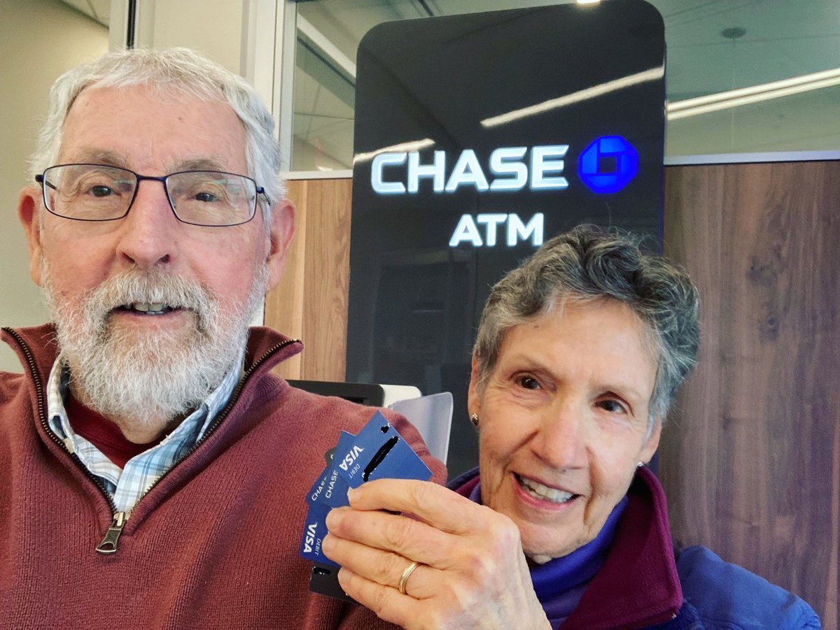 ThisIsWhatWeDid's tweet photo. MYM Alum David and wife Enid cut up cards &amp; closed account with Chase today!!! @Chase is the most egregious banking offender (funder) of FF worldwide. Congrats, David &amp; Enid on aligning your money with your values 👏🥳💵 on the @ThirdActOrg National Day of Action. #StopDirtyBanks https://t.co/WVTL9n2vzf