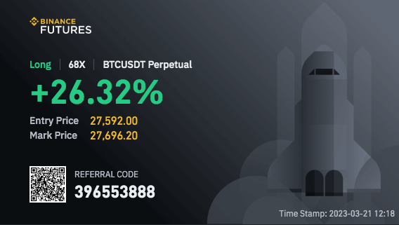 #BTC 68x Long 

#Bitcoin #BTC #Eth #BNB #XRP #ADA #gns #DOGE #Ripple #neo #LTC #Shib #GTC #ETC #trb #MASK #GRT #DF #Magic #CFX #APE #jasmy #GJOE #JOE #CHESS #Lina #MDT #PYR #bel #OCEAN #NMR #Lina #Ren #Dodo #Omg #iris #Eos #Qtum

detaylı bilgi için DM üzerinden iletişime geçiniz.