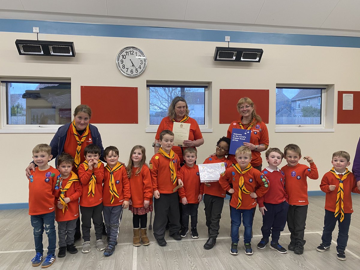Our Squirrel section awarded our first ever Chief Scout's Acorn Award. Have fun at Beavers!

We also awarded wood beads to our Squirrel leader and a 15 year award.  Well done everyone we are very proud of you all. #squirrelscouts