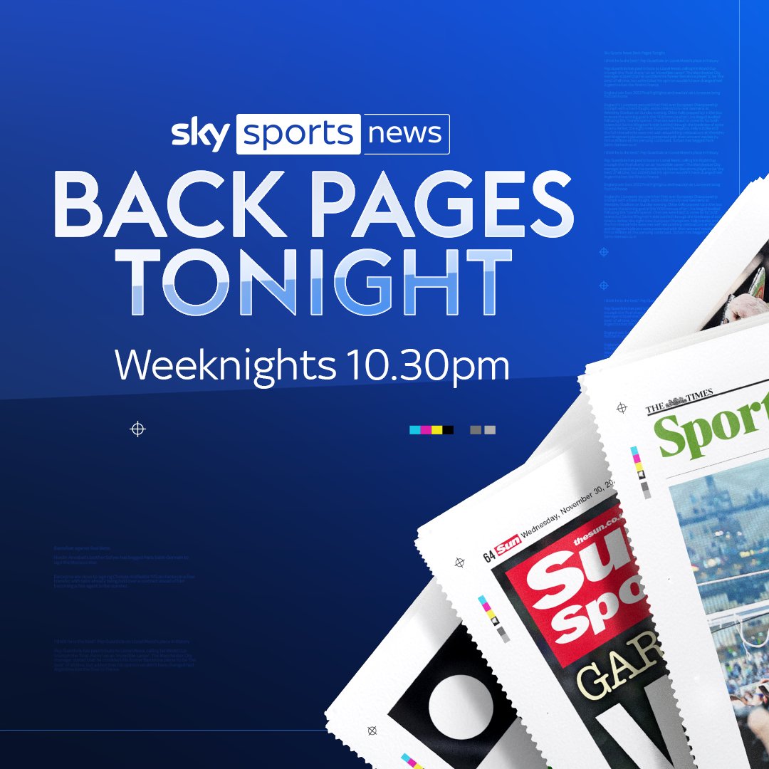 🚨 On Back Pages Tonight! 10:30pm! 📰 @CharlieWyett and @riathalsam ✍️