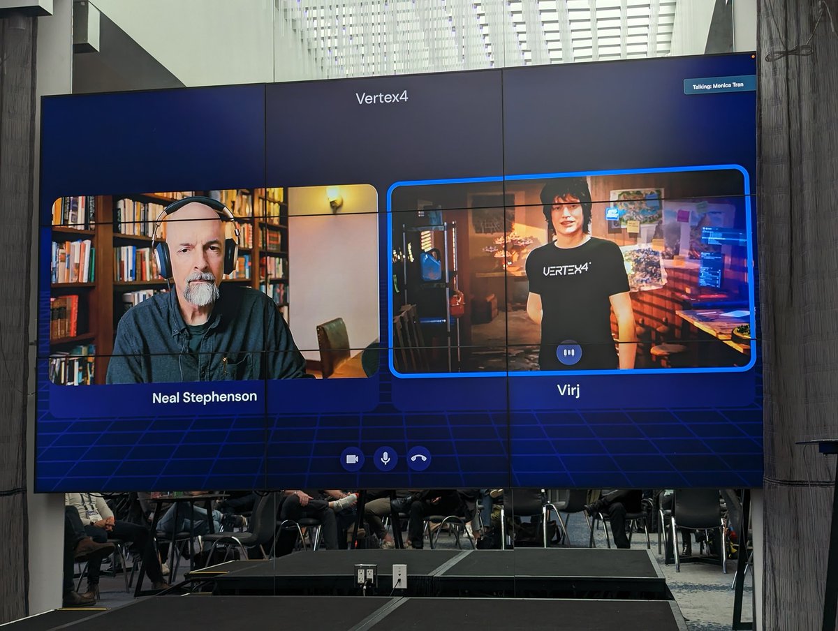 Frank Carey (@frankcarey) on Twitter photo The <a href="/inworld_ai/">Inworld AI</a> gang is doing something interesting with Snow Crash IP and <a href="/nealstephenson/">Neal Stephenson</a> , bringing Virj to life! The <a href="/inworld_ai/">Inworld AI</a> gang is doing something interesting with Snow Crash IP and <a href="/nealstephenson/">Neal Stephenson</a> , bringing Virj to life!