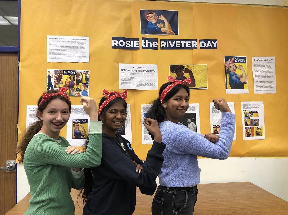 It’s National Rosie the Riveter Day! Stop by <a href="/AgouraHSLibrary/">Agoura Media Center</a> to have your photo taken. Smile :)