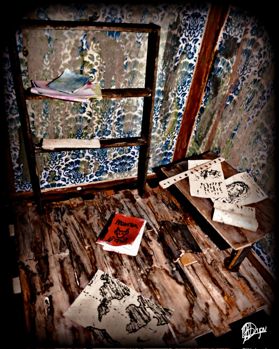 bryannerygeek's tweet photo. Nobody's room.

#arte #diorama #scale #miniature #scalemodel #toyphotography #miniatures #dioramas #hobby #art #dioramacreators #old #room #house #haunted #horror https://t.co/cSUmELgRQt