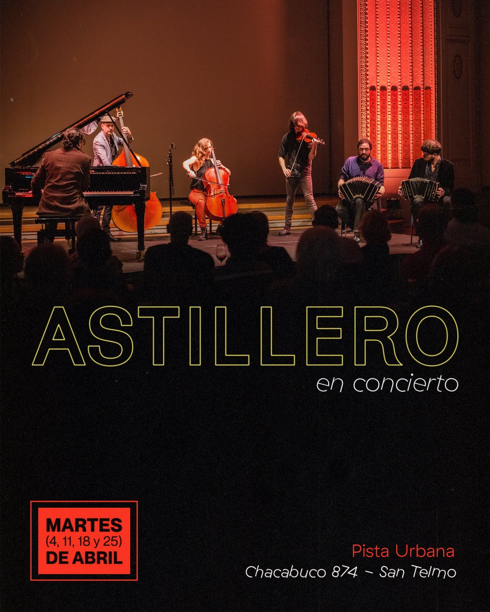 Volvemos a San Telmo todos los martes de abril a las 21hs. <a href="/pista_urbana/">Pista Urbana</a>, Chacabuco 874.
Entradas anticipadas con descuento a la venta en
tinyurl.com/entradas-abril…