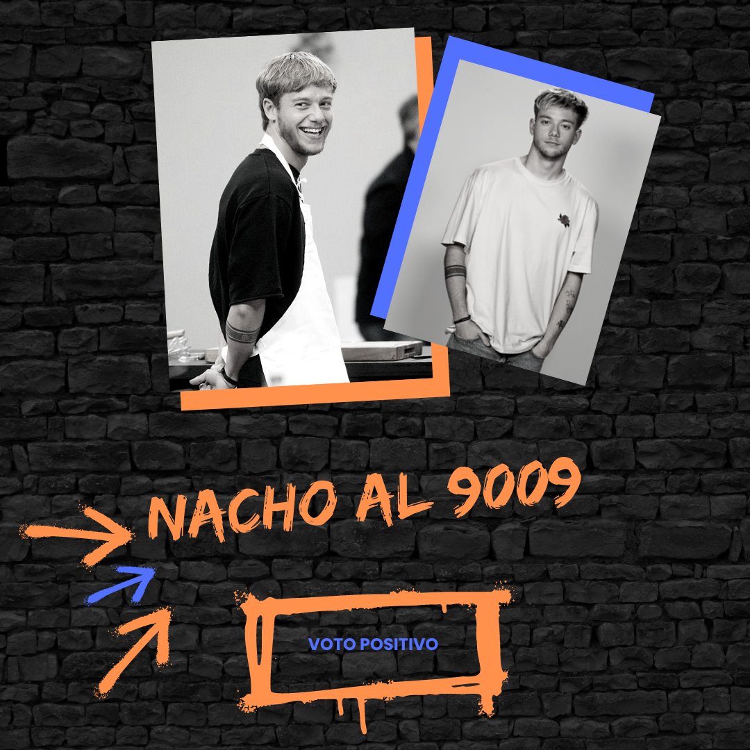NACHO AL 9009 🇦🇷
VOTO NACHO AL 7020 🇺🇾

#GH22 #GH2022 #GH2023 #GranHermano