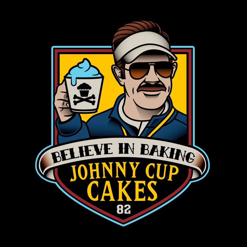 JohnnyCupcakes's tweet photo. Fed Lasso - RT Giveaway!  Random winner will be DM’d next week!

Shop now!  For a limited time, this culinary parody is available here: https://t.co/P4j6UWMUGO <—

⚽️🥅🇬🇧👨🏻

#tedlasso #baking #pastrychef #culinary #cupcakes #cakedecorating #boston #massachusetts #lasso #pma https://t.co/mCMz2JJvIG