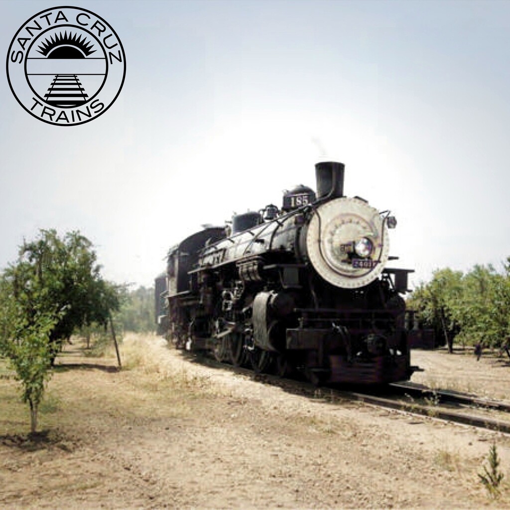 Southern Pacific locomotive no. 2403 passing through Vasona Junction, ca 1950. Courtesy Eddie Chase. Colorized using @MyHeritage_official #myheritage @deoldify #deoldify #santacruztrains #californiahistory #santaclaracounty #losgatosca #vasonajunction #southernpacific #south…