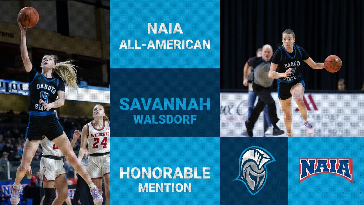 dakotastate_wbb's tweet photo. 👏Congratulations to Savannah Walsdorf on being named NAIA All-American Honorable Mention!!!👏

#TrojansWBB #FastFreeFun #ItTakesHEART https://t.co/9vkfanqgc4