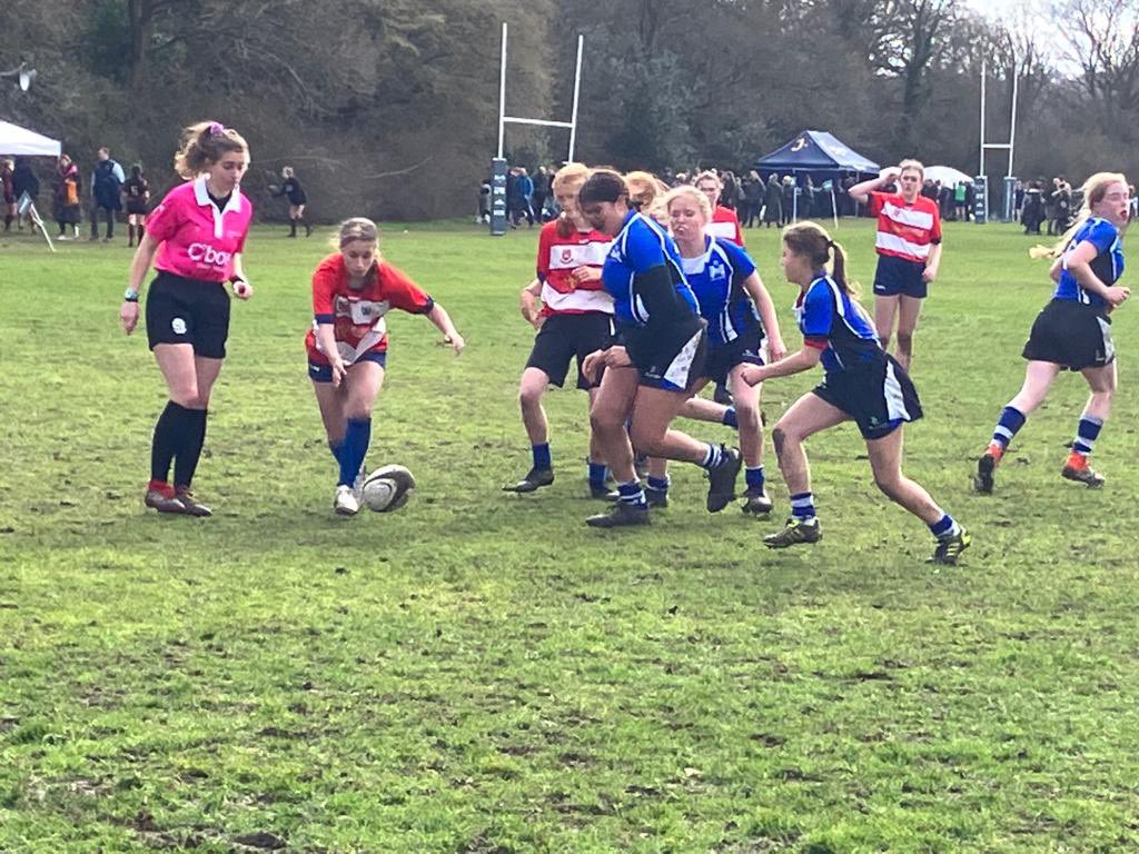 The under 14 @WMount girls have had a great day at @RPNS7s drawing 1 game and losing 2. Player of the day was Liv & top points scorer was Deanna as she converted her try. They’ve been a real credit to the school & made some great memories. #thisgirldid @CleckheatonRUFC 👏🏼🙌🏼🏉