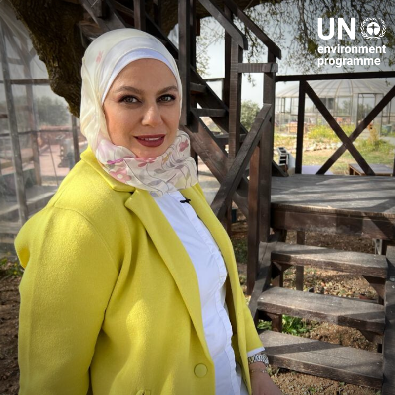 UNEP's tweet photo. Good news #ForPeopleForPlanet: UNEP appoints Lebanese Chef Leyla Fathallah as Food Waste Advocate for West Asia, with the goal of drawing attention to the need to combat food waste and meet the #GlobalGoals.