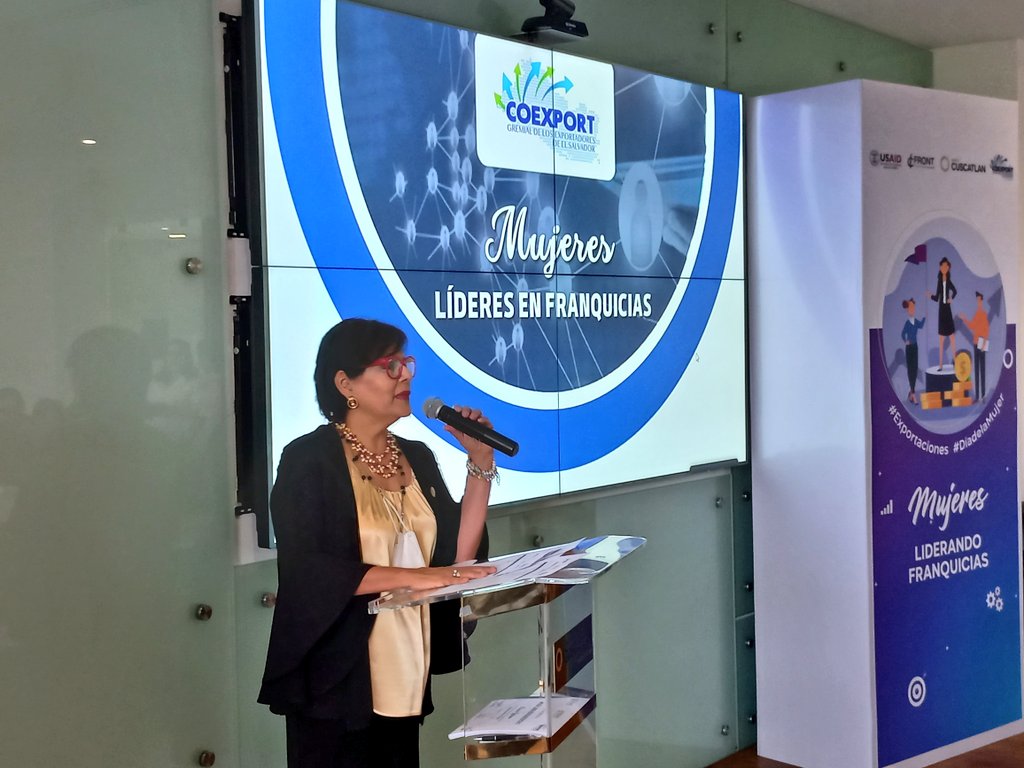 #COEXPORT junto a <a href="/franquicias_sv/">FRONT CONSULTING El Salvador</a> y <a href="/USAIDES/">USAID/El Salvador</a> realiza esta tarde el Foro y Networking Mujeres Líderes en Exportaciones.