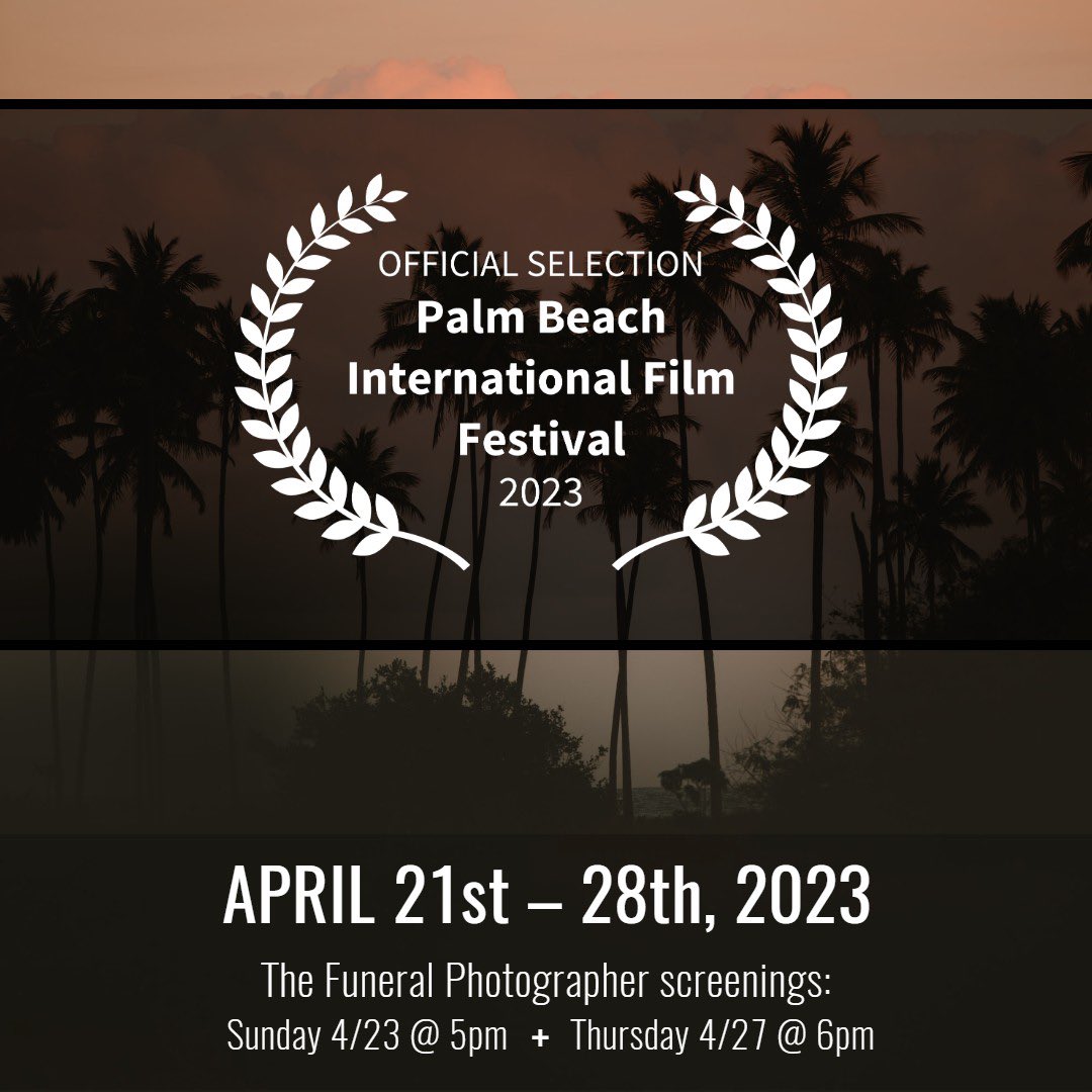 We are excited to announce that TFP has been selected for the 29th Annual Palm Beach International film Festival.🌴🎥

#filmfestivals #shortfilm #FilmTwitter #SupportIndieFilm #womeninfilm #filmmakers #screenwriting #writerslife #film #amwriting #tfpfilm