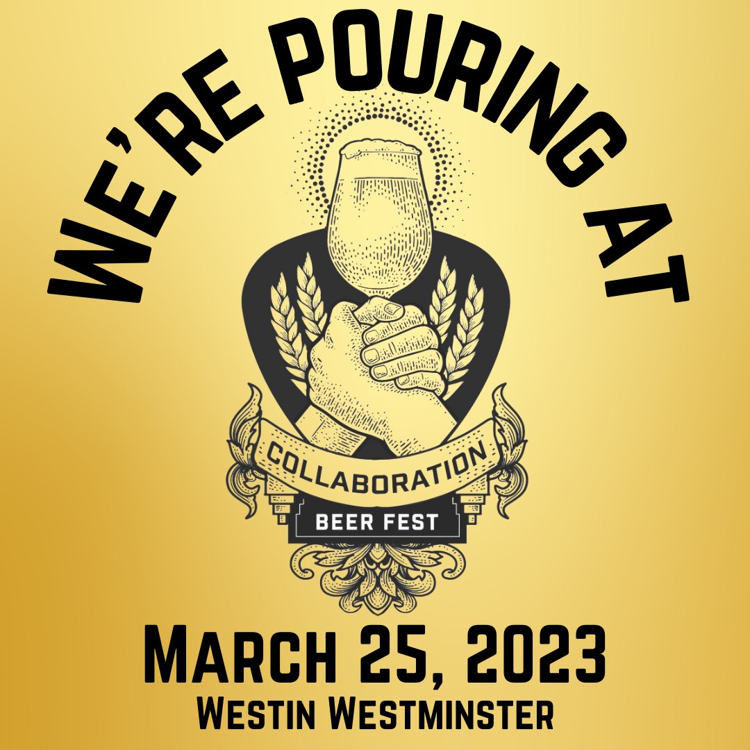 We’ll be pouring with our friends from <a href="/Guanellapass/">Guanella Pass Brewery</a>  at the <a href="/coloradobrewers/">Colorado Brewers Guild</a> #CollabFest2023! Get your tickets! See you there!