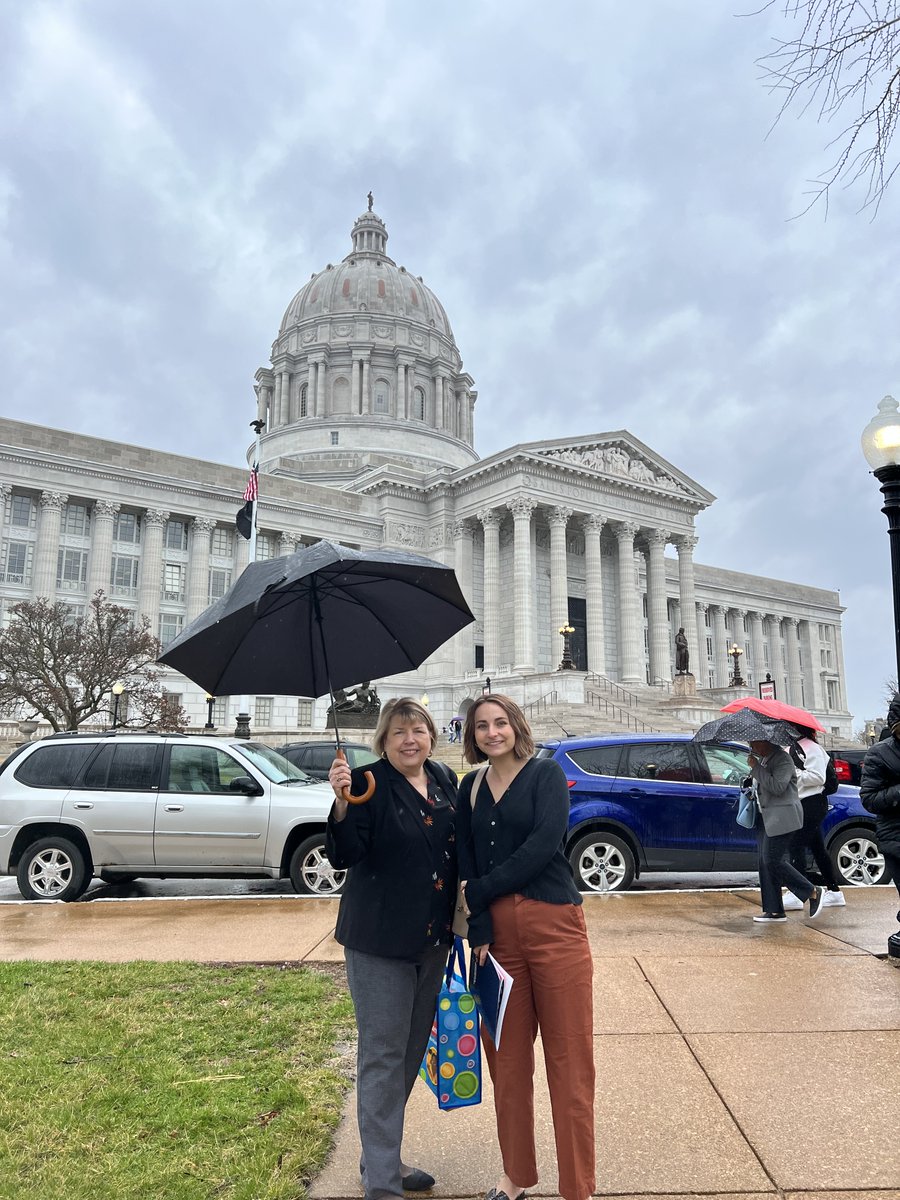 stlcsf's tweet photo. Our team had a great time in Jefferson City today advocating for the needs of kids and families in the St. Louis region. We're grateful to have had this opportunity to meet with legislators and stand alongside other advocates from across the state! #mocad23 #investinmokids https://t.co/RUGHkIT7MR