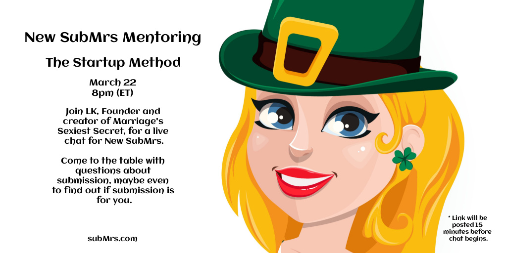 Have you been wanting to learn about how to begin a loving BDSM relationship?  Now is your chance...  Join lk March 22, 2023...  Go to subMrs.com for more details. #submissions #husdom #marraigessexiestsecret