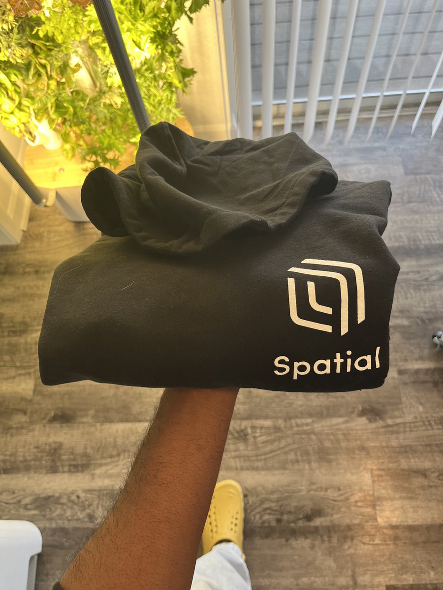 BigTrav205's tweet image. This just touched down... thanks for the new hoodie! @Spatial_io
I can’t wait for someone to ask me “what’s Spatial??” while I’m rocking this 👽 #SpatianGuide