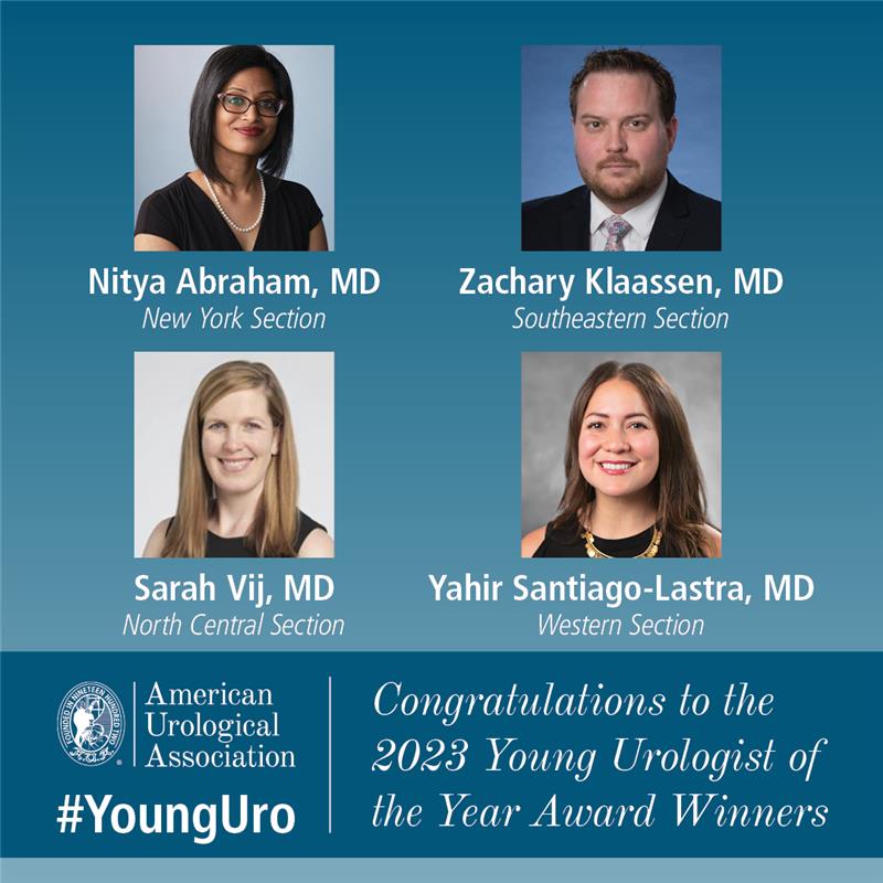 Amer. Urol. Assn. (@amerurological) on Twitter photo Congratulations to the 2023 Young Urologist of the Year Award Winners! Join us in congratulating these early-career urologists and their commitment to advancing the specialty! Read more here ➡️ bit.ly/42oGBNL
#AUA #Urology #AUAMembers Congratulations to the 2023 Young Urologist of the Year Award Winners! Join us in congratulating these early-career urologists and their commitment to advancing the specialty! Read more here ➡️ bit.ly/42oGBNL
#AUA #Urology #AUAMembers