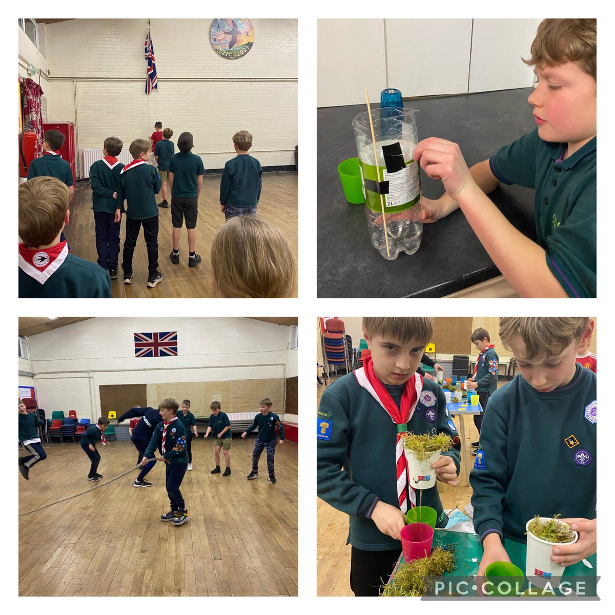 Cubs considered ways to save water at home for #WorldWaterDay2023, put to the test foraged filters and made rain gauges 💦