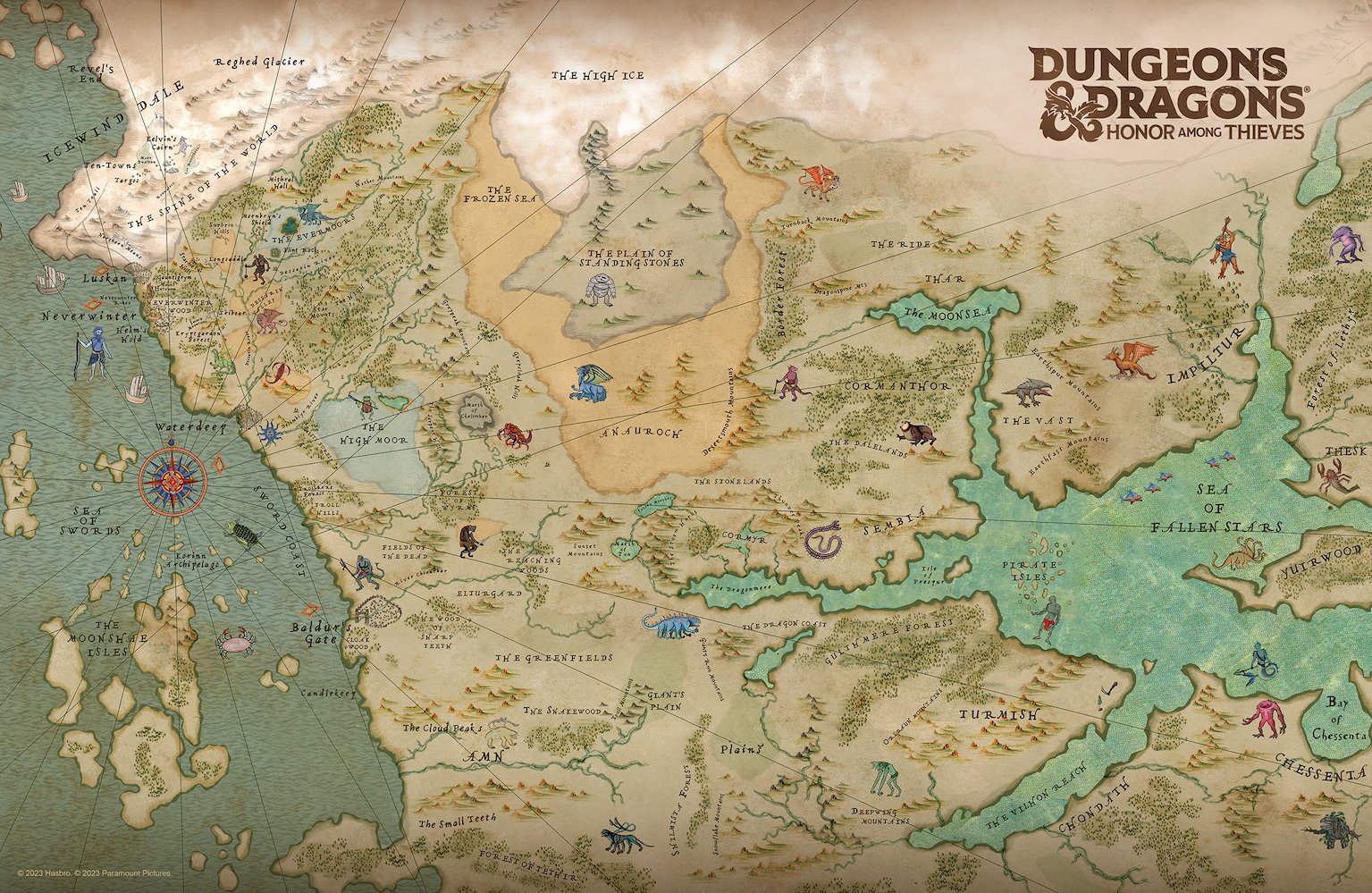 map of faerun 5th edition