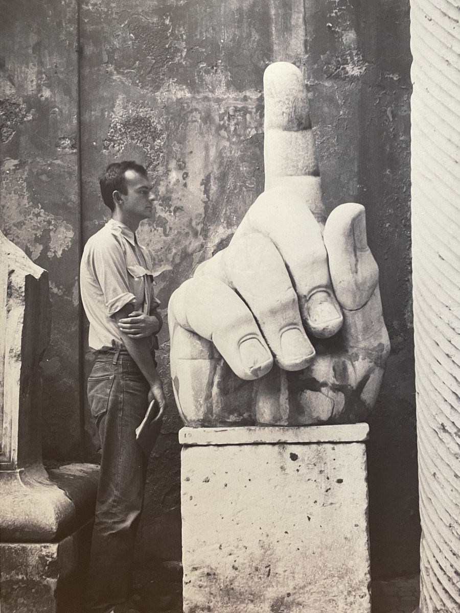 📸 by Rauschenberg of Cy Twombly in Rome