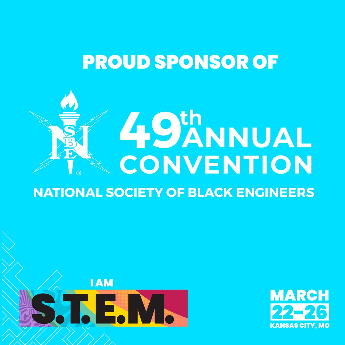 We're proud to sponsor the 49th annual convention of the National Society of Black Engineers! 👏👏👏

#NSBE #NSBE49 #IAMSTEM #BLACKENGINEERS