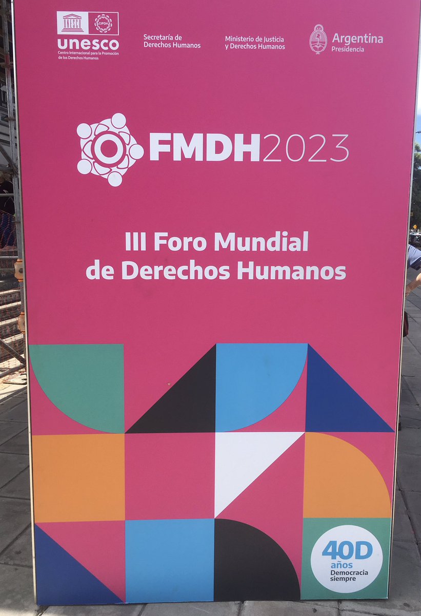 DarioGSpada's tweet photo. Y por fin llegó el día en que activistas, académicos y defensores de los Derechos Humanos nos dimos cita y dijimos “presente”
FMDH 2023. https://t.co/ANdERBKUyV