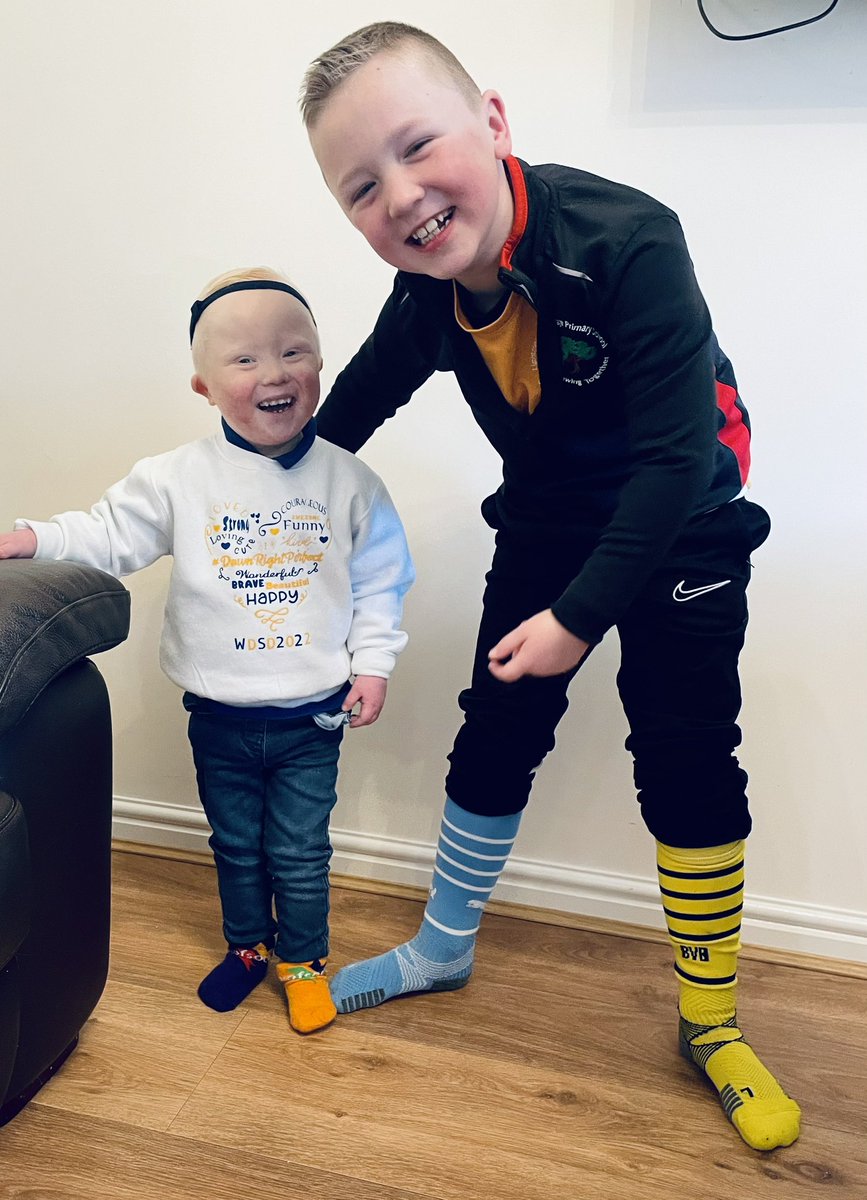 Alfie’s biggest fan rocking his mis-matched ‘football’ socks for #WDSD23

The support today has been wonderful, thank you to everyone who has worn their socks with pride, sent me photos and taken part to help raise awareness for #downsyndrome.