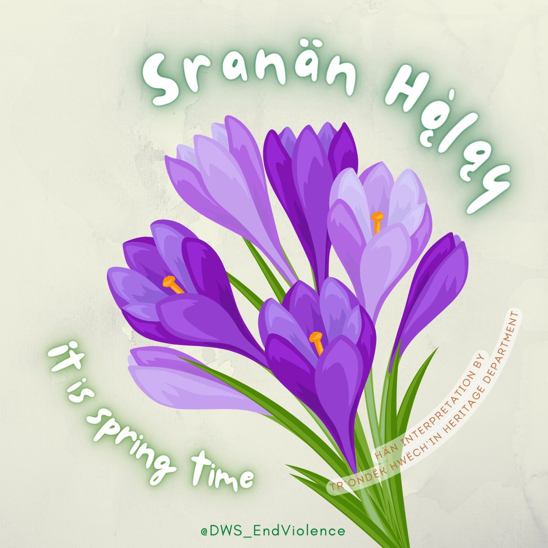 DWS_EndViolence's tweet image. Sranän Hǫ̀ląy!

It is spring time!

Hän interpretation by @TrondekHwechin Heritage Department.

#SpeakHänToMe