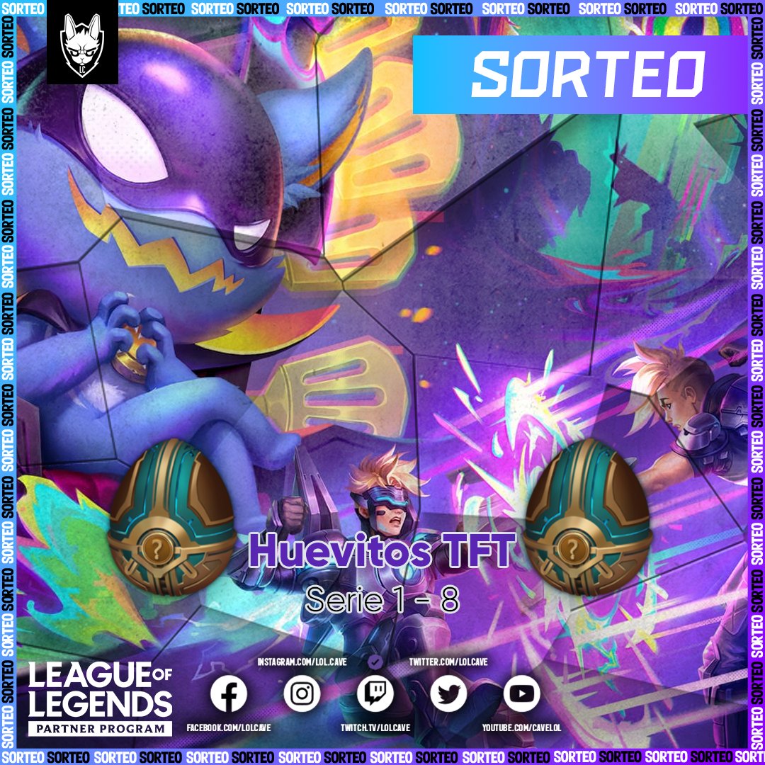 LoLCave's tweet image. Gana 100 huevitos de minileyenda con @LoLCave

¿Cómo participo?
⚡Sigue a @LoLCave y a  @Pansweeto
⚡ Dar ♥ y 🔁 

Son 10 ganadores.

⚠️ Finaliza el 30 de Marzo ⚠️
Suerte a todos ✌️