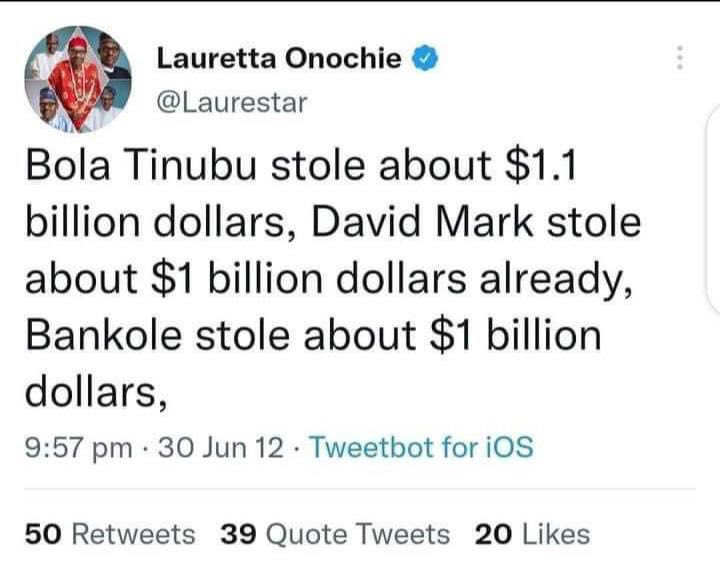 Dear US DEA there’s enough evidence oooo. Even Festus Keyamo wey be SAN cannot SAN this one 😂🤭🤣🤣
Even Bola Ahmed Tinubu knows the evidence are glaring 🤭🤭. It’s even coming from his APC aids 😩😩.  
They already helped us analyzed everything jare.