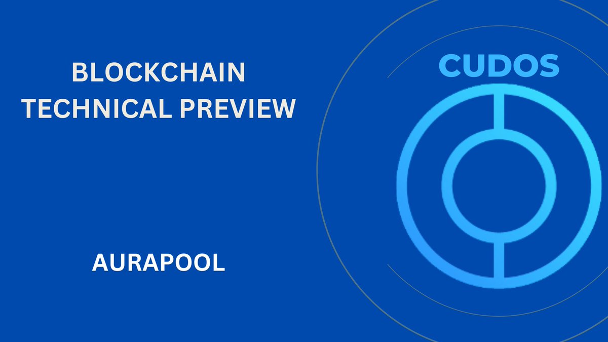 DefiLord7's tweet photo. Upgrade to mainnet V1.1 has added extra functionalities to the #Cudos chain. 

TECHNICAL PREVIEW OF BLOCKCHAIN COMPUTE  is live.✅

Aurapool, the first NFT market place for hashrate collectibles will be going live soon.🚀

Lots of unfolding to be done👀! @CUDOS_ https://t.co/mGGCcMkVWy